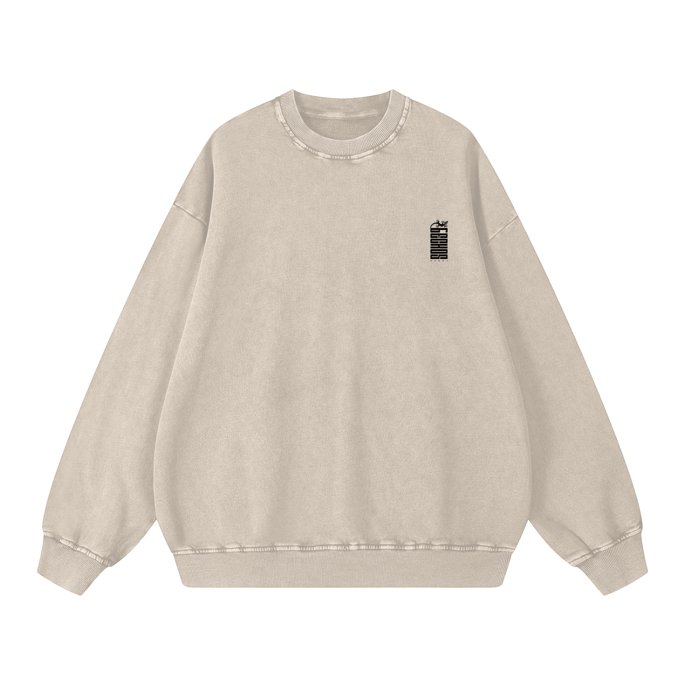 Snow Washed Oversized Sweatshirt