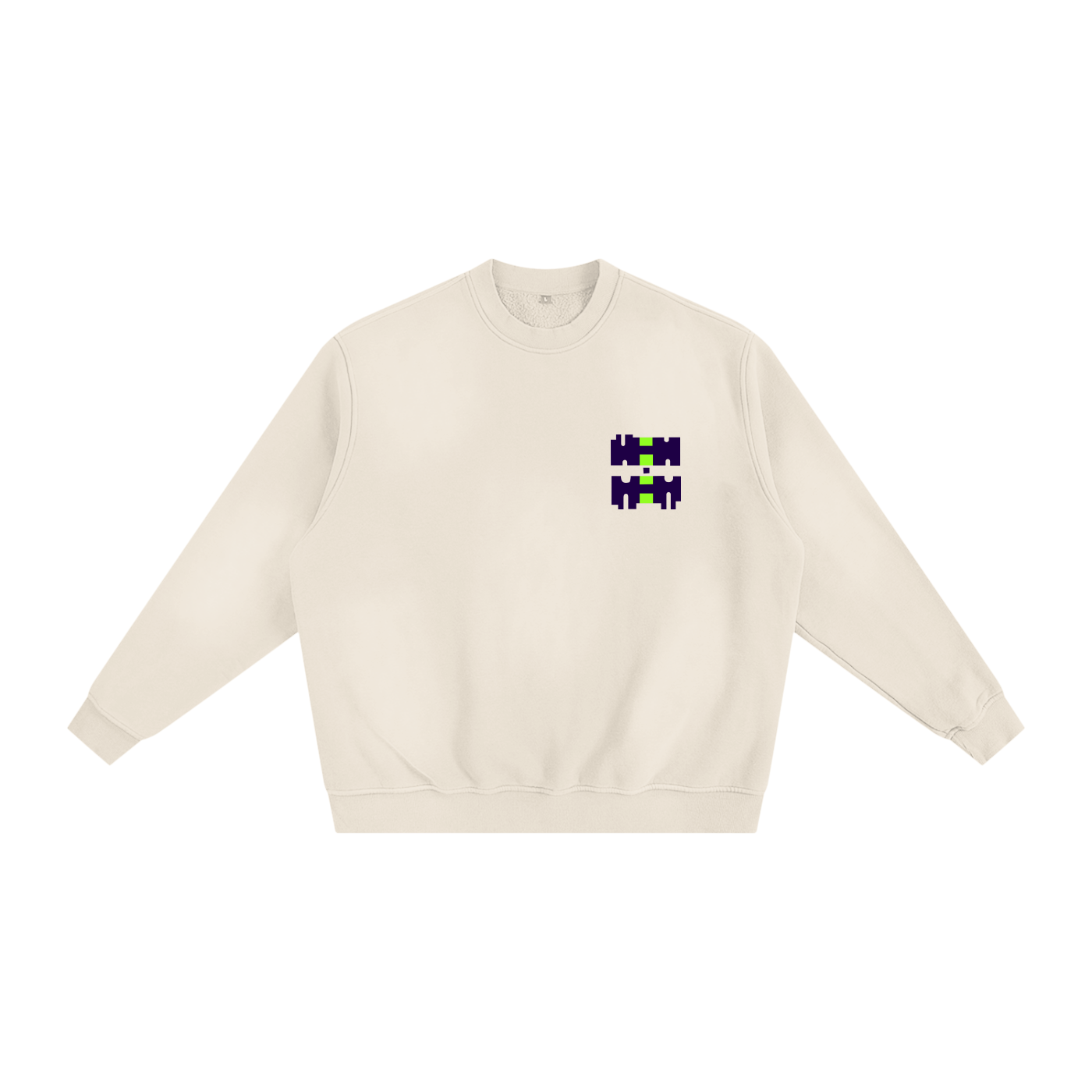 White RR93 Fleeced Sweatshirt