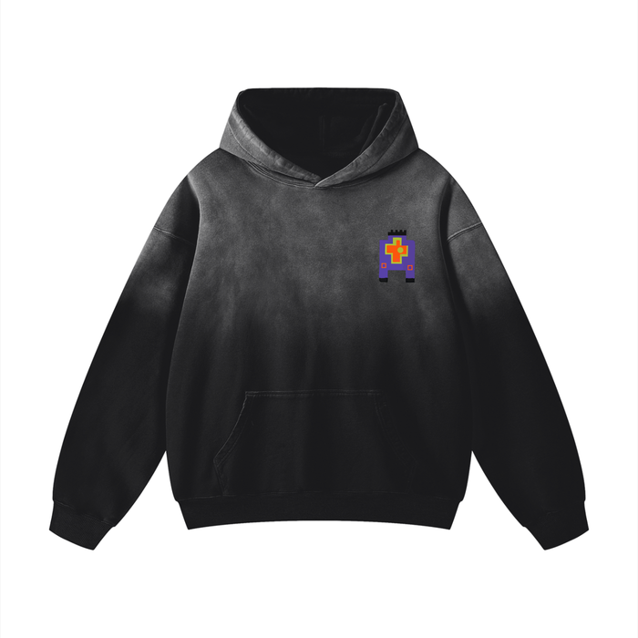 Neon Tribal Sunfade Oversized Hoodie