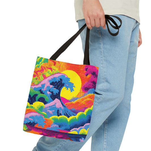 Neon Japan Surf Tribe Tote Bag - RRTB33
