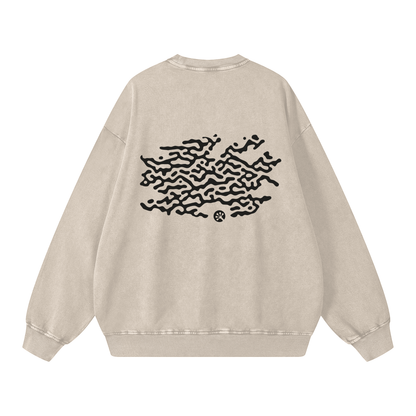 Snow Washed Oversized Sweatshirt