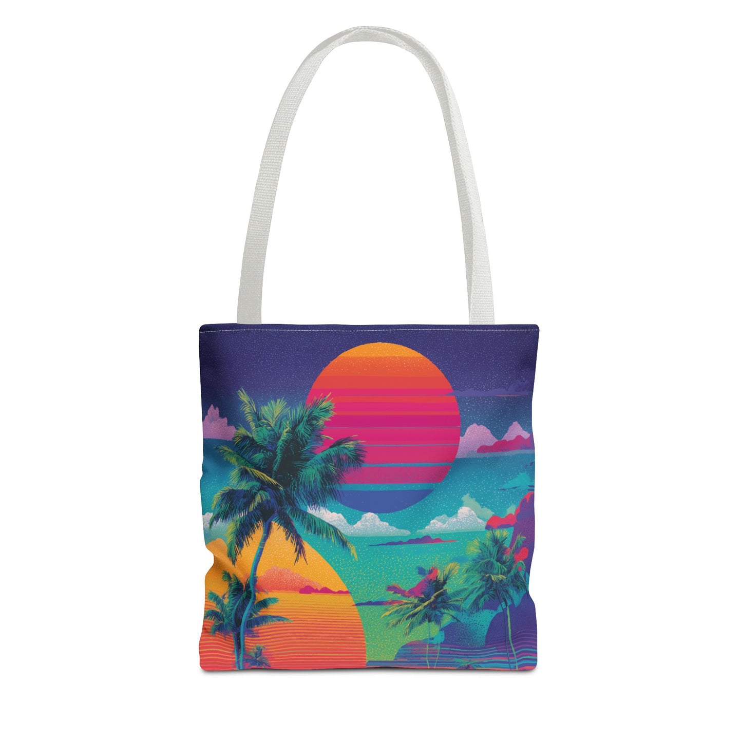 Neon Hawaii Surf Tribe Tote Bag Vinyl Beach Bag