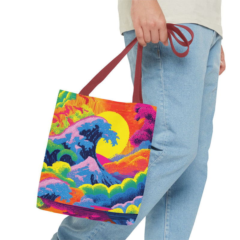 Neon Japan Surf Tribe Tote Bag - RRTB33