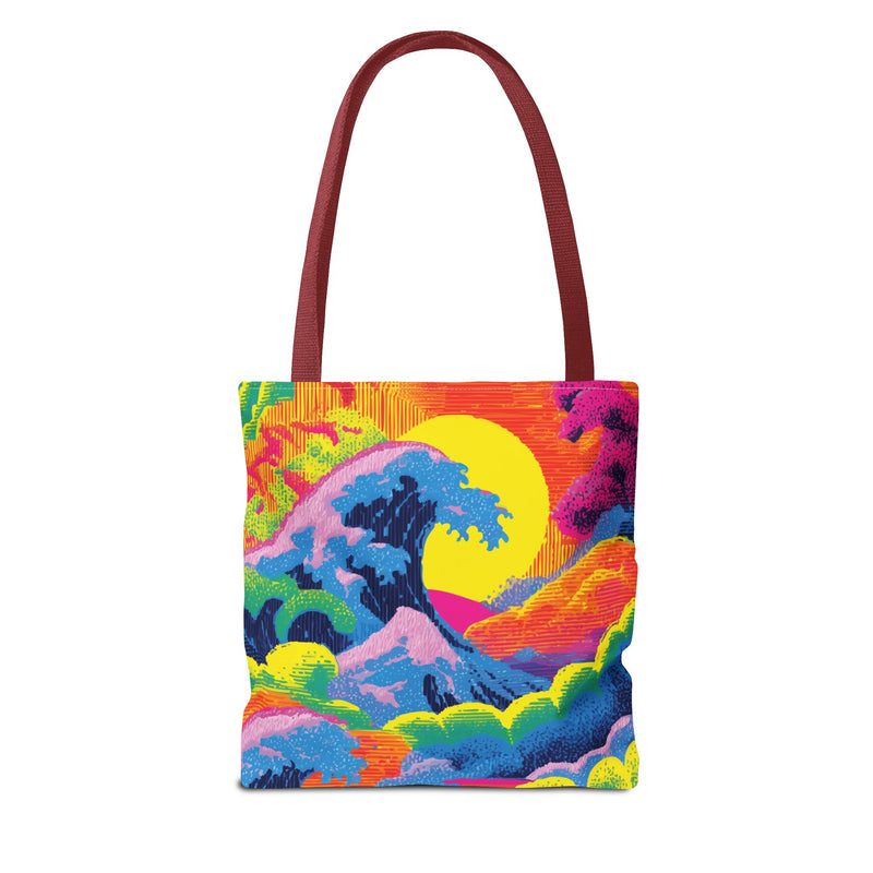 Neon Japan Surf Tribe Tote Bag - RRTB33