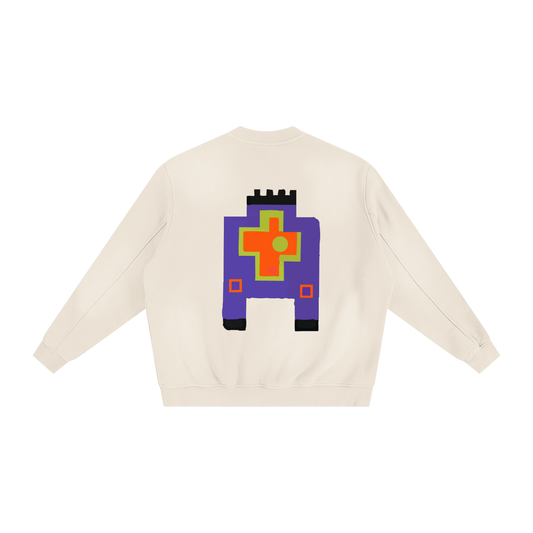 White RR93 Fleeced Sweatshirt