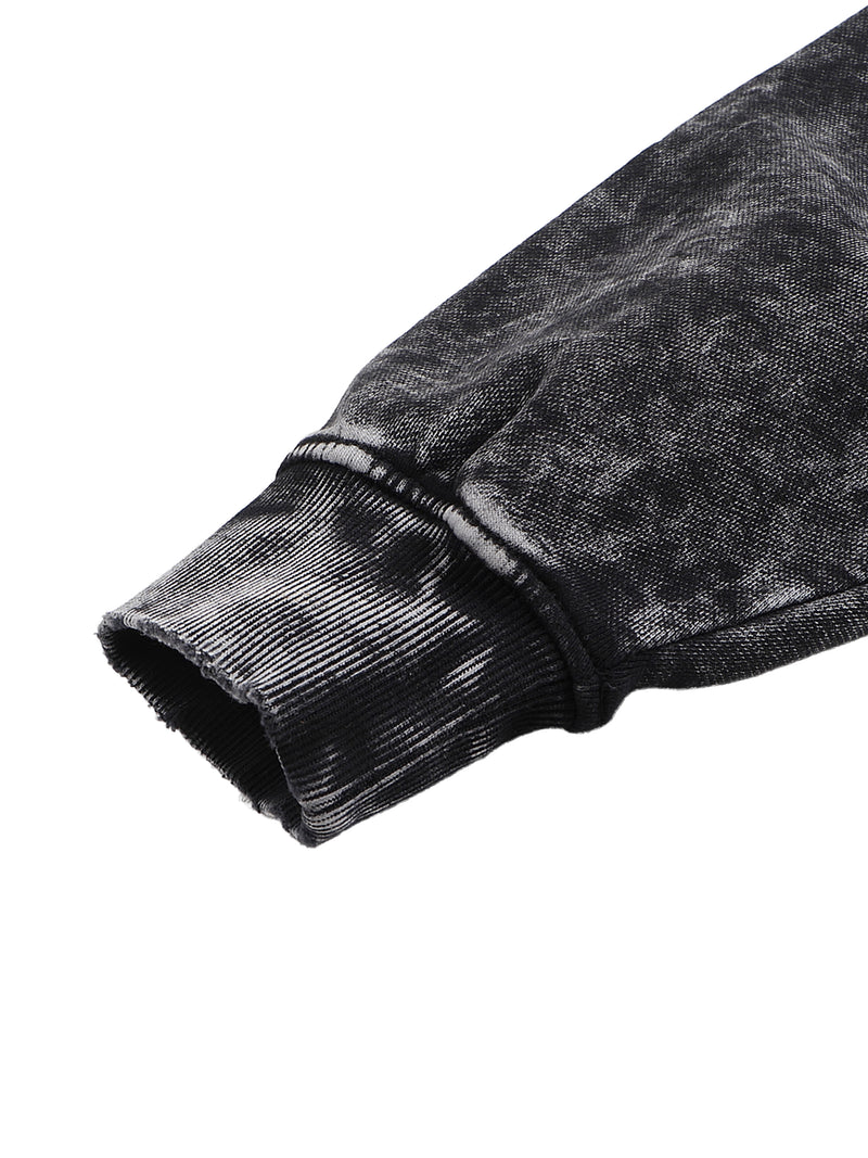 Snow Washed Hand-Frayed Sweatshirt
